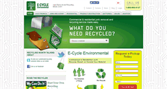 Desktop Screenshot of ecycleenvironmental.com