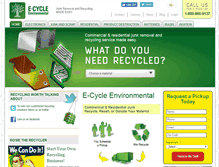 Tablet Screenshot of ecycleenvironmental.com